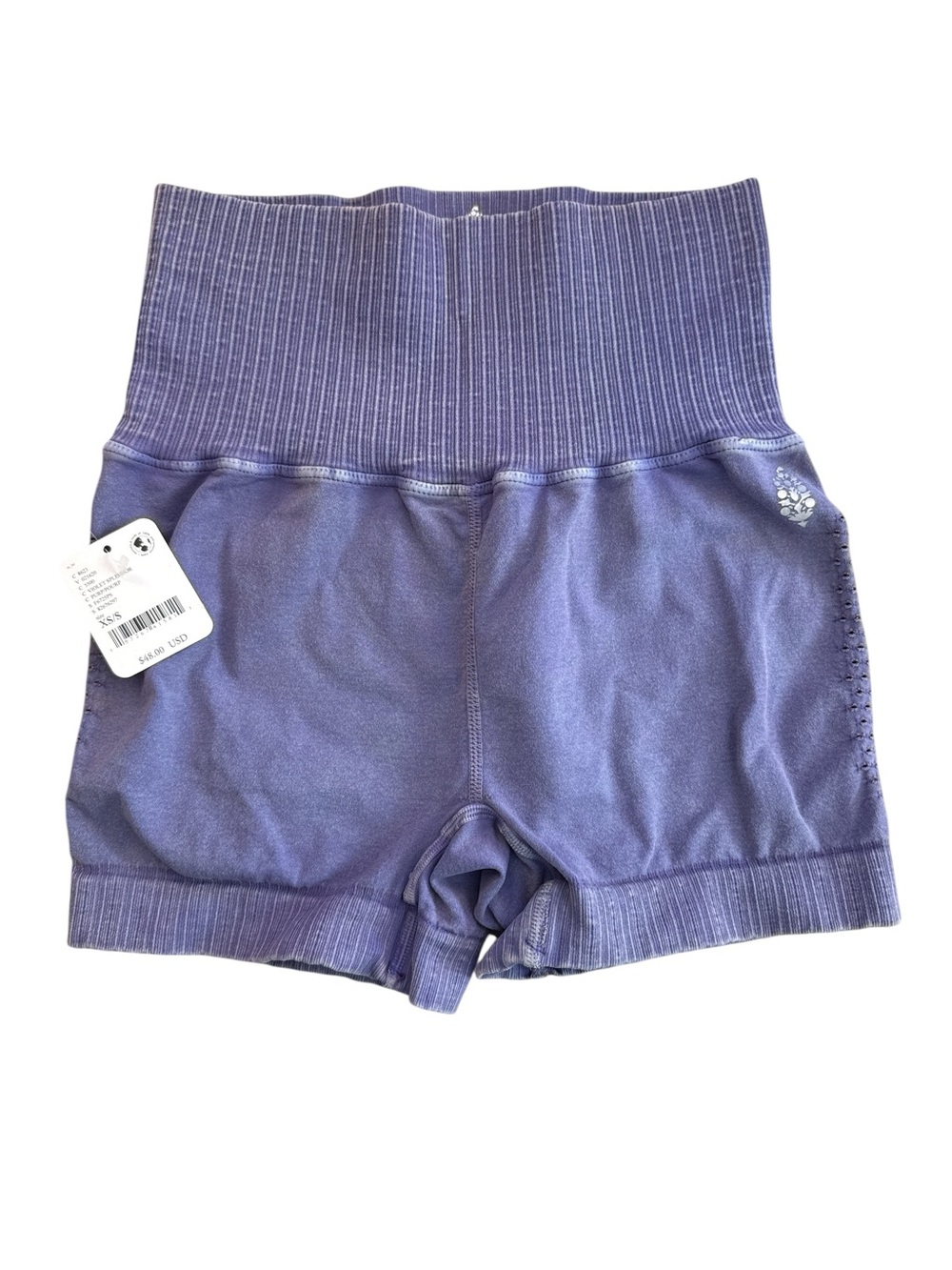 Free People Lavender High-Waist Athletic Shorts